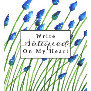 Bible Study Notebook Kit, Scripture Writing Printable Journal, 365 Satisfied Bible Verses, Write Satisfied On My Heart image 8