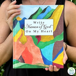 365 Names of God Journal Bible Study Names of God Bible Verses, Write The Names of God On My Heart Scripture Writing Journal