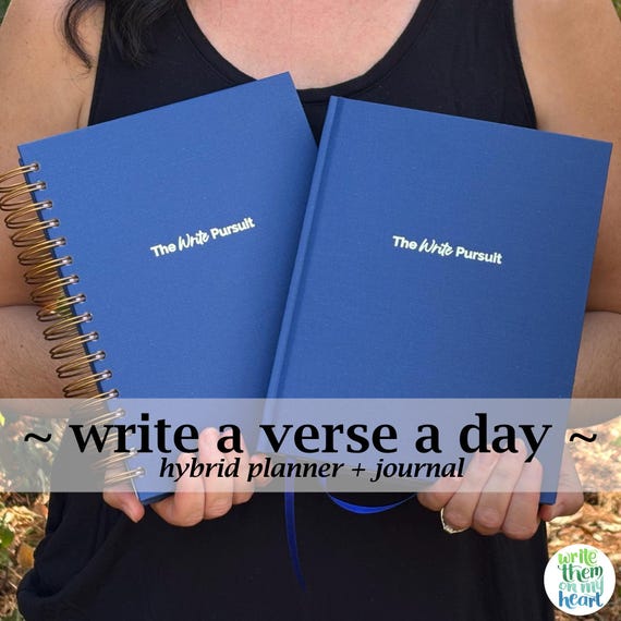 Christian Planner Journal, Undated Planner Vertical Weekly Layout, Bible Reading Planner Book Habit Tracker, Sermon Notes, The Write Pursuit