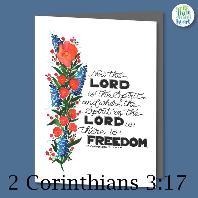 2 Corinthians 3:17 Scripture Art