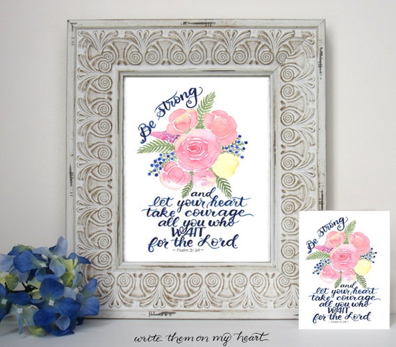 Be Strong and Courageous Psalm 27:14 | Greeting Cards Be Strong and Courageous Psalm 27:14 | Greeting Cards