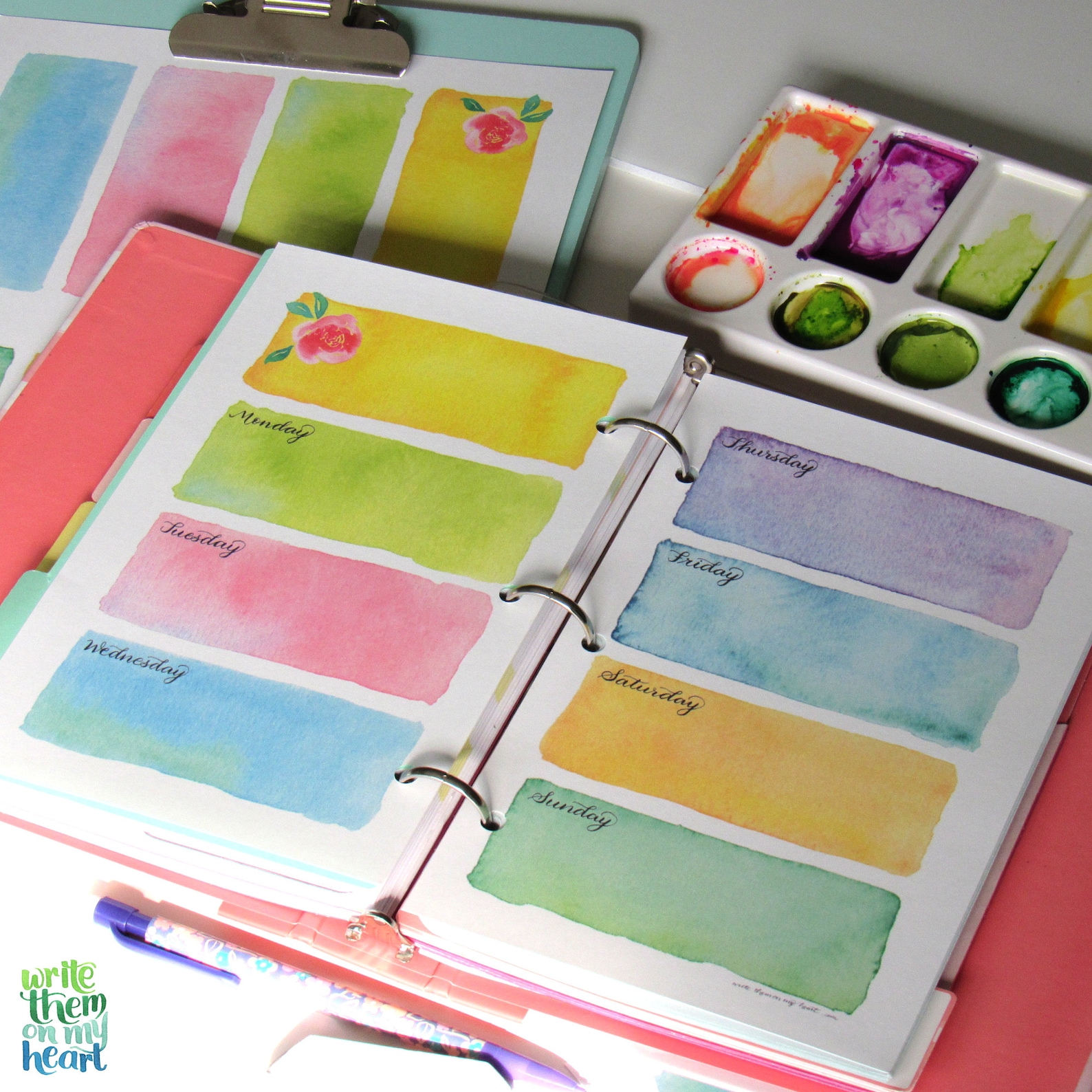 Christian Planner Printable, Faith Weekly Planner Undated Horizontal ...