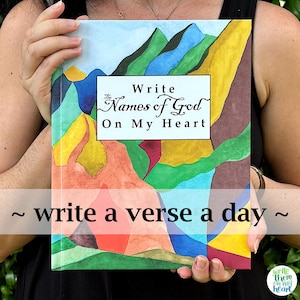 365 Names of God Journal Bible Study Names of God Bible Verses, Write a Verse a Day Scripture Writing Journal