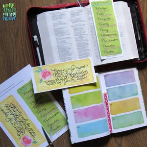 Bible Study Bookmark Featuring Psalm 119:18, Printable Scripture ...