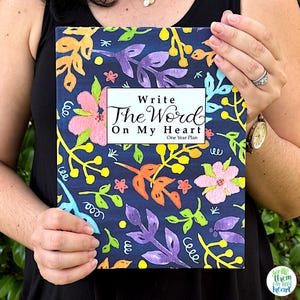Bible Study Journal 365 Day Bible Reading Plan Scripture Writing Journal One Year Scripture Journal, Write The Word On My Heart