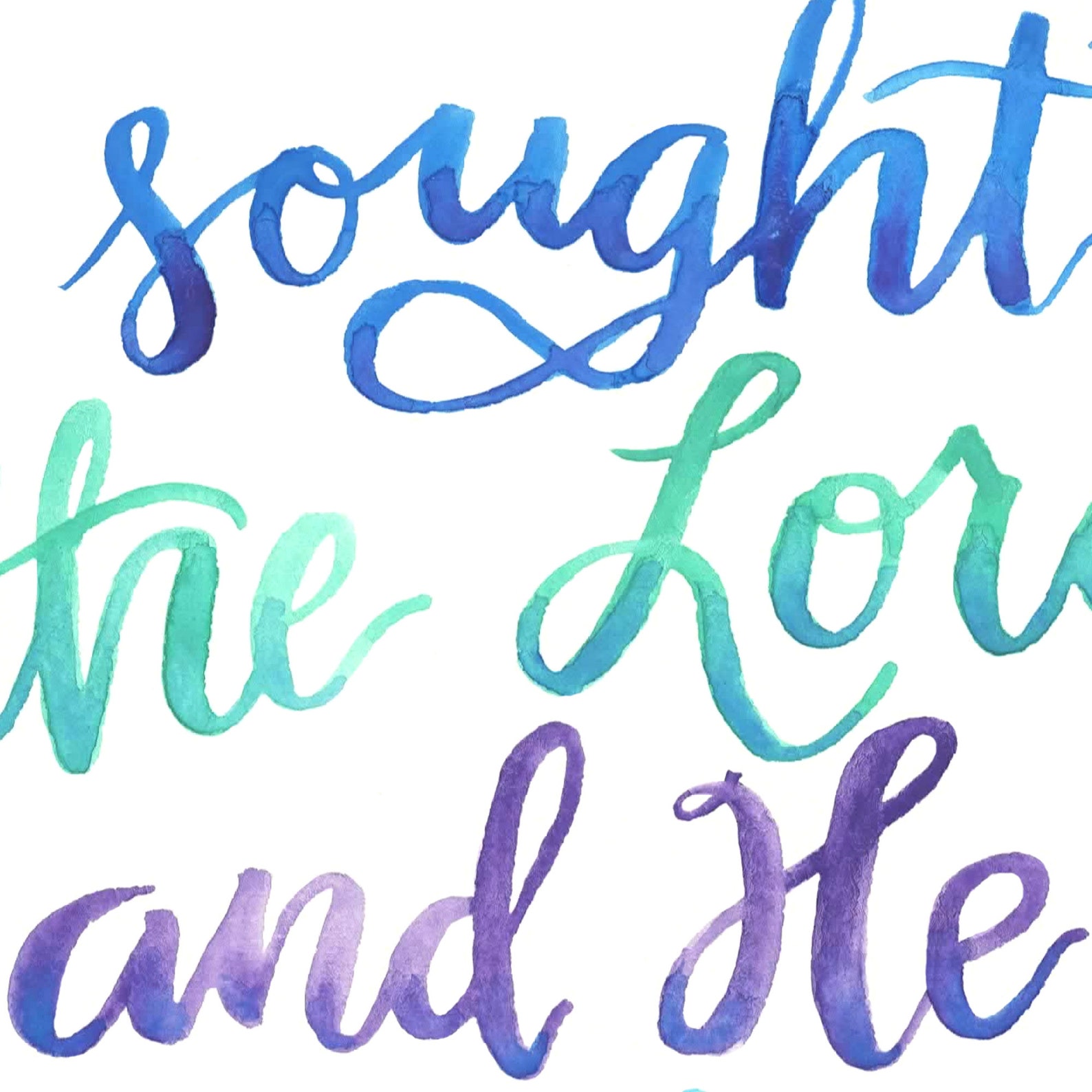 Psalm 34:4 Scripture Art Printable Bible Verse Wall Art - Etsy