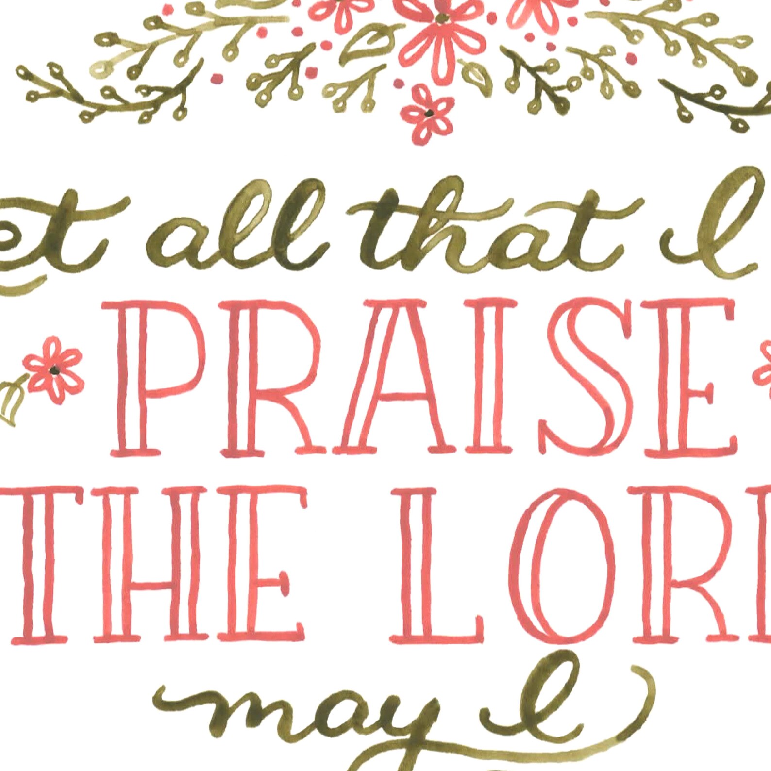 Scripture Art Psalm 103:2 Printable Watercolor Bible Verse | Etsy
