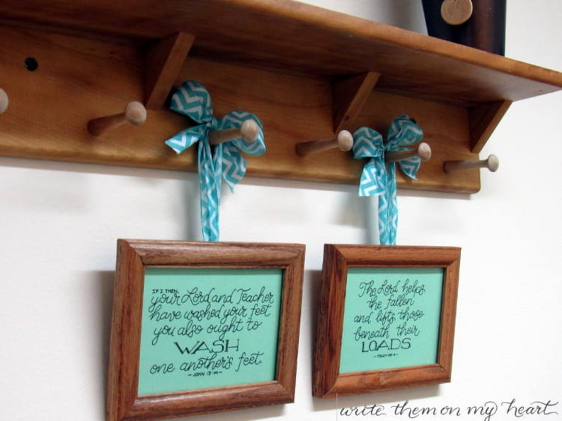 Laundry Bible Verses Laundry Room Signs John 13 14 and Psalm - Etsy
