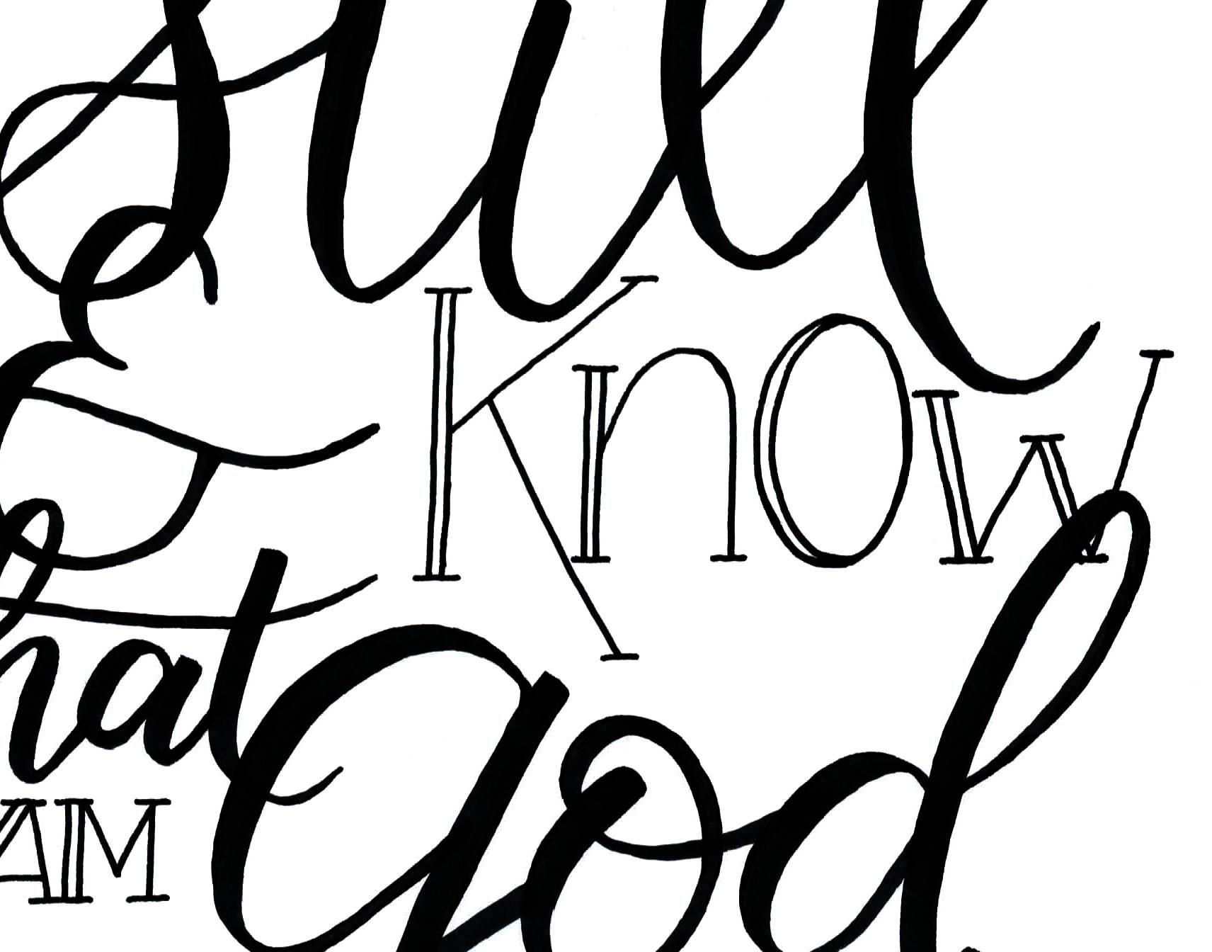 Psalm 46 10 Be Still And Know Bible Verse Printable Etsy Canada