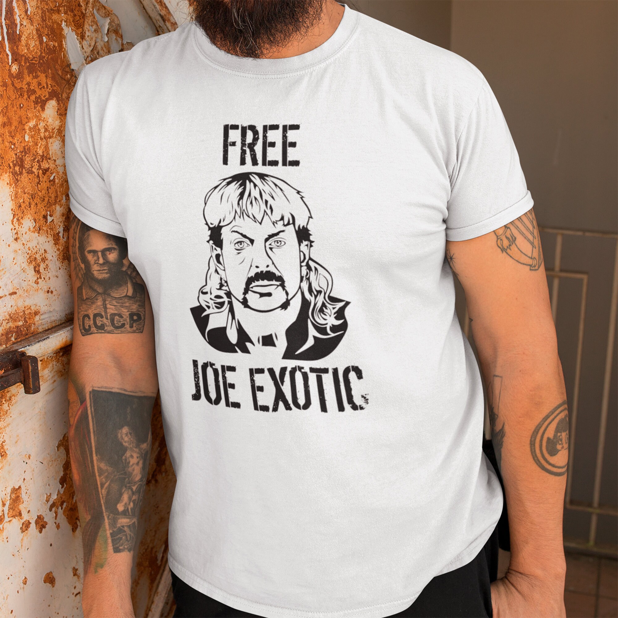 Free Joe Exotic TShirt Unisex Gildan Softstyle Tshirt The Etsy