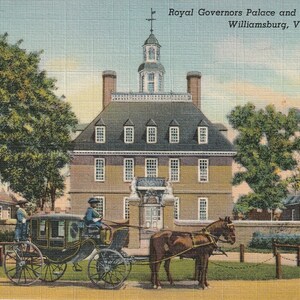 Architectural Gems of Colonial America-Three Vintage Postcards c.1940's