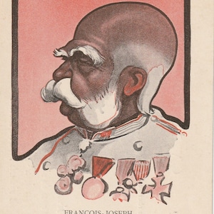 François-Joseph Ier, empereur d'Autriche - Deux cartes postales anciennes, vers 1915