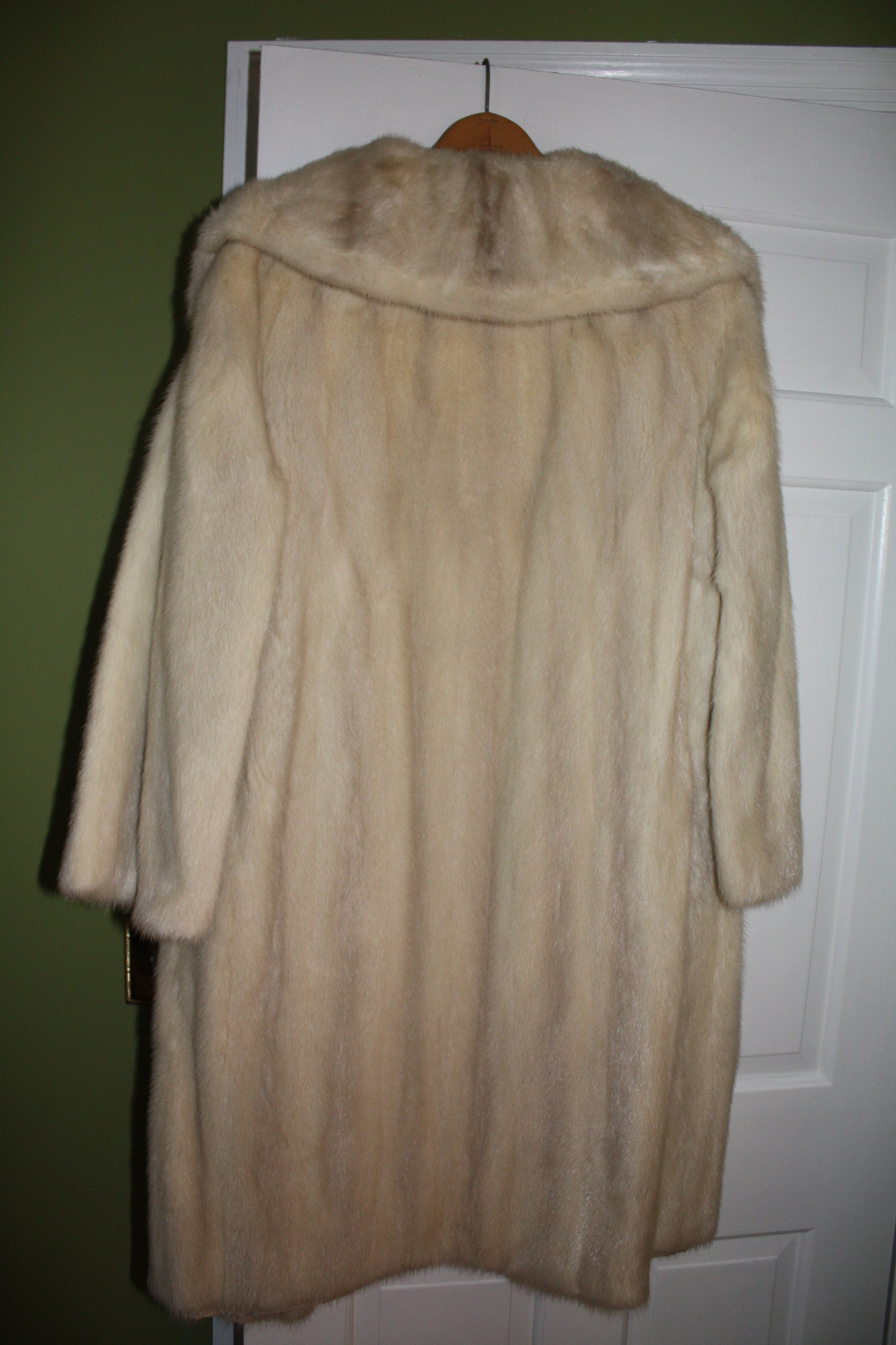 Vintage White Mink Fur Coat Etsy
