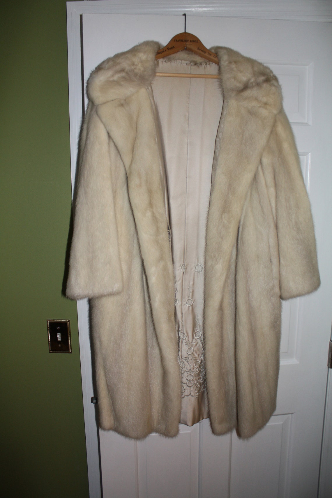 Vintage White Mink Fur Coat Etsy