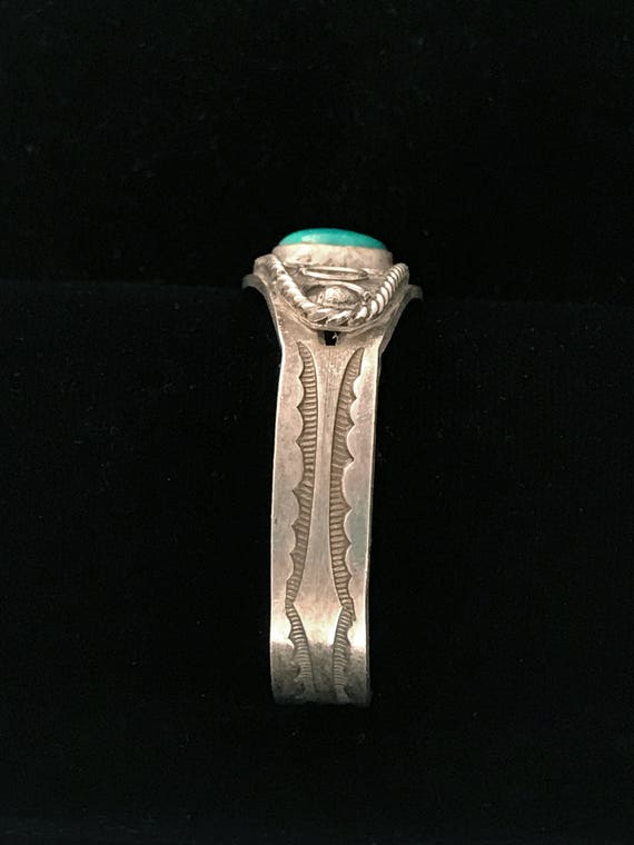 Vintage Fred Harvey Era Bracelet, Silver and Turquoise