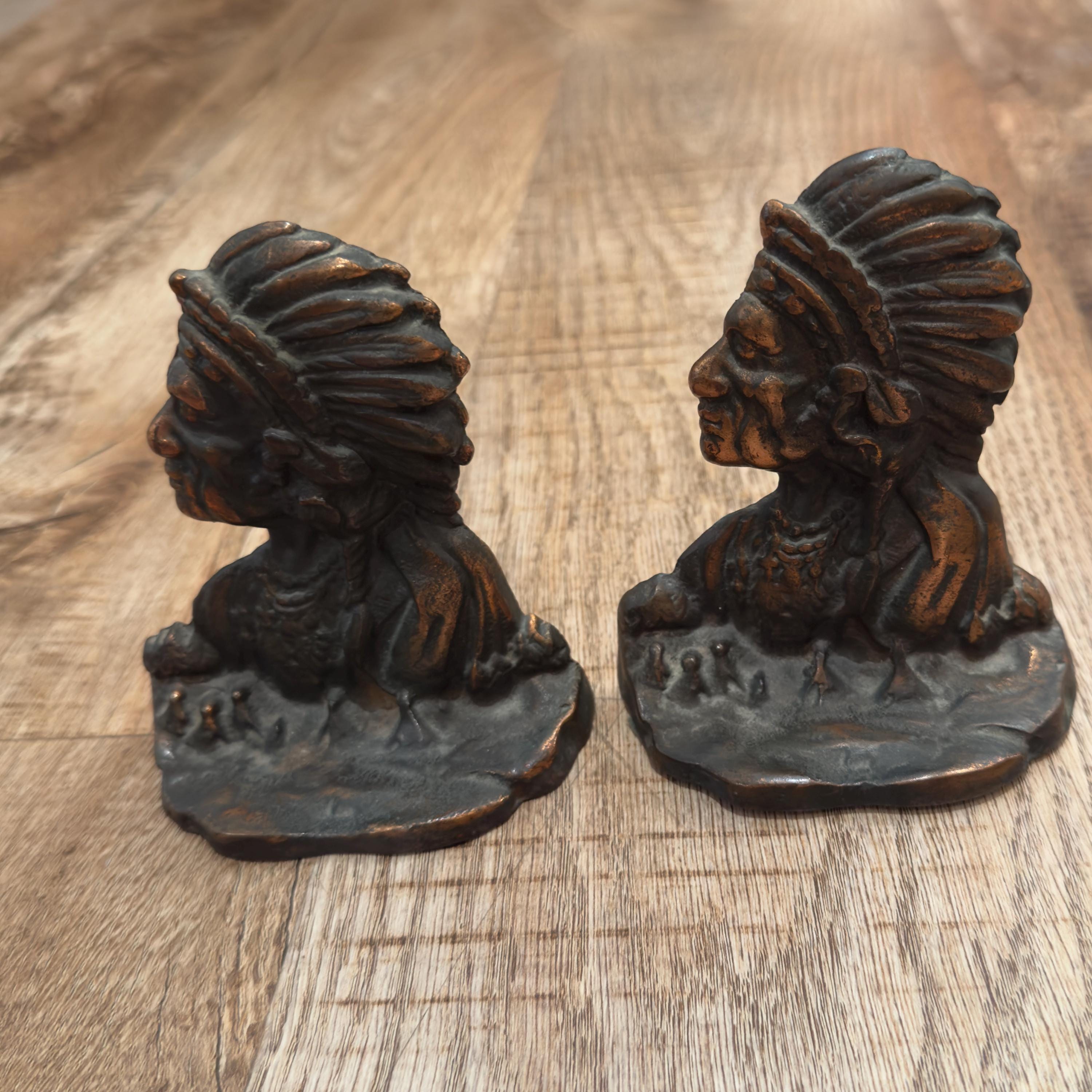 Cast Iron Indian Bookends - Etsy