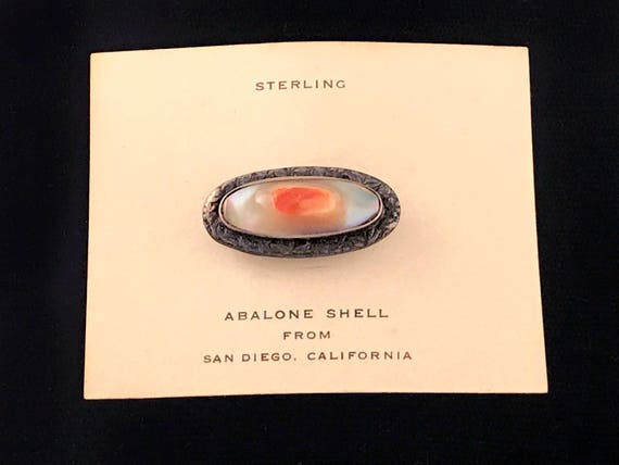 Antique Abalone shell pin/brooch from the 1930's … - image 5