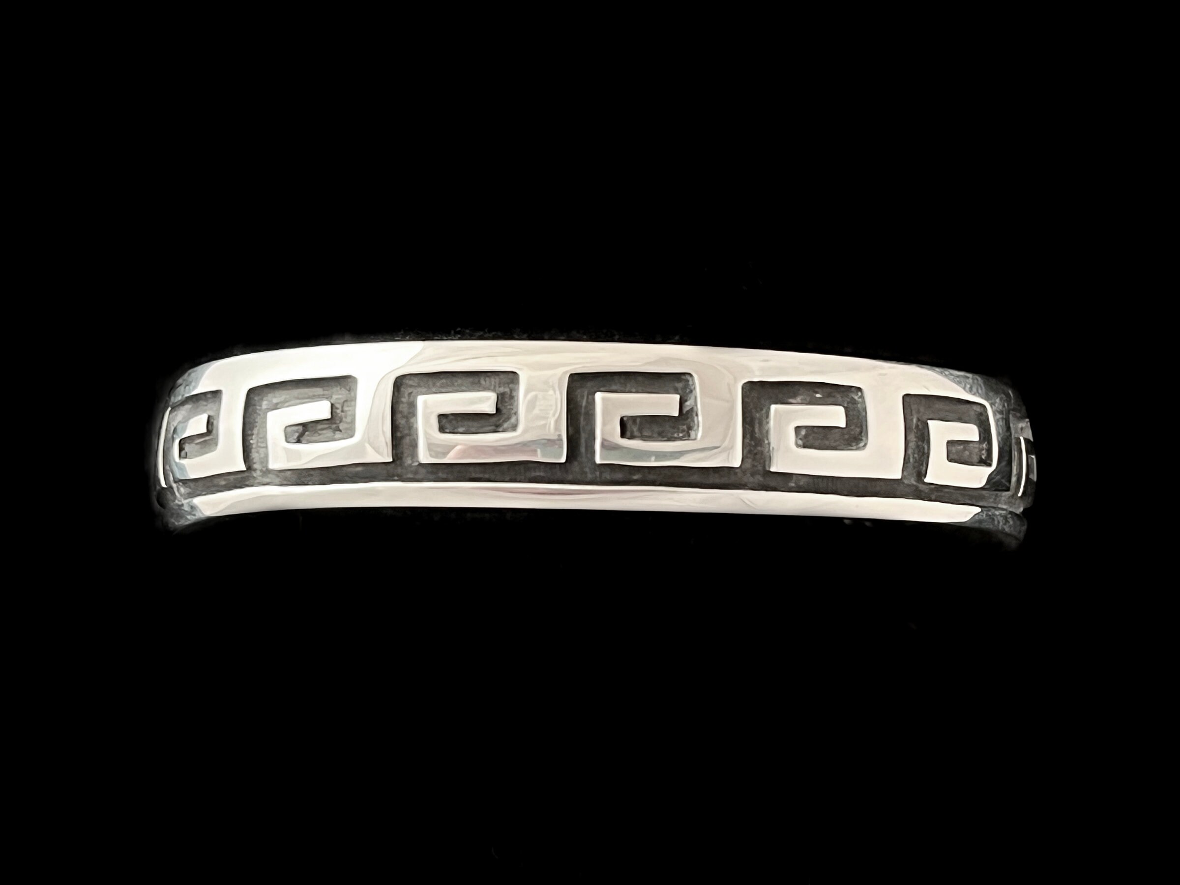 Silver Hopi Overlay Bracelet by Anderson Koinva Sterling - Etsy ...