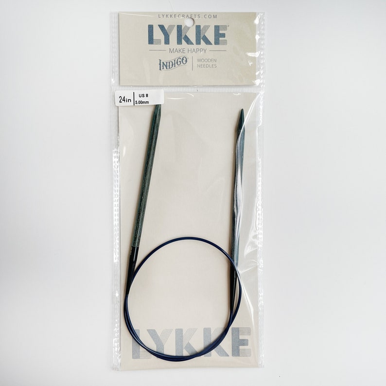 LYKKE Indigo 32/ 80 cm Circular Knitting Needles image 2