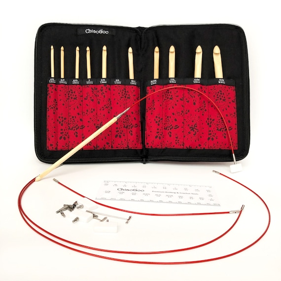 T-spin Bamboo Interchangeable Tunisian Crochet Hook Set 1500-C