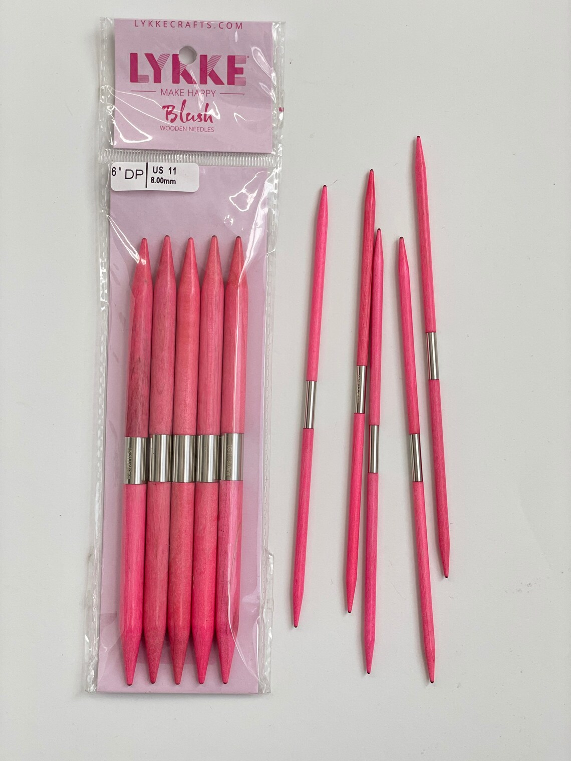 LYKKE Blush Double Pointed Knitting Needles 6/ 15cm Etsy Australia