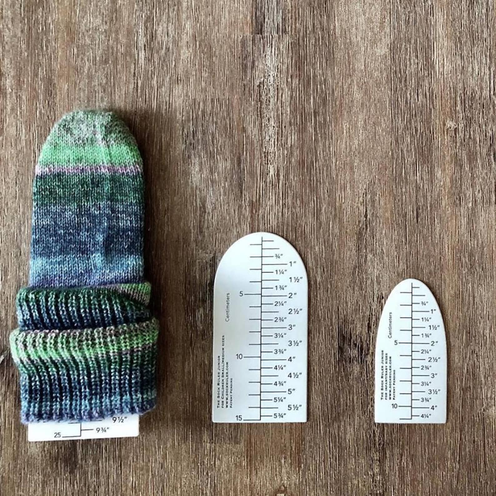 The Sock Ruler Complete Set Knitting Socks Ruler Sock Etsy