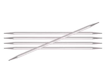 Nova Cubics Platina - 6" (15 cm) Double Pointed Needles - Knitter's Pride