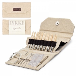 LYKKE Naturale Interchangeable Circular Knitting Needles Set 3.5"