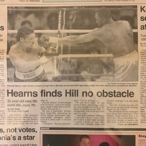 BOXEN 1991 Hearns verliert den Virgil Hill Cup