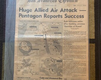 Newspaper 1991 WAR with IRAQ