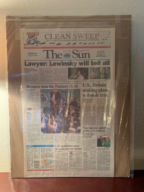 Super Bowl 1998 SuperBowl Elway vs Favre  Broncos and Packers NFL Denver defeats Packers