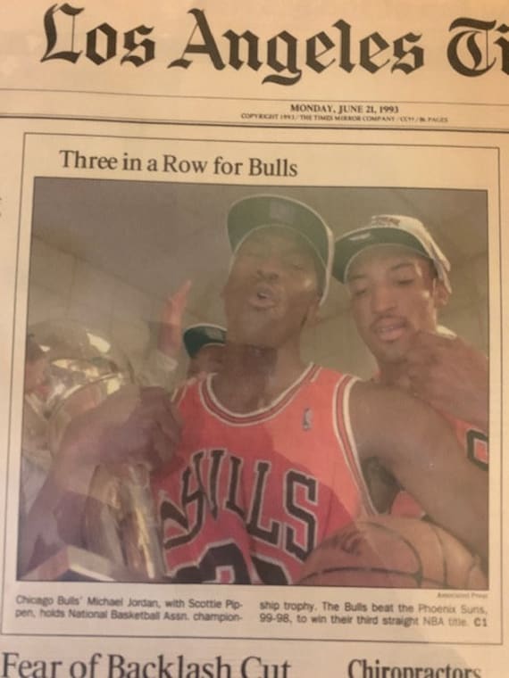 Peat Chicago Bulls Winning Poster Bulls Peat Years Vintage Chicago