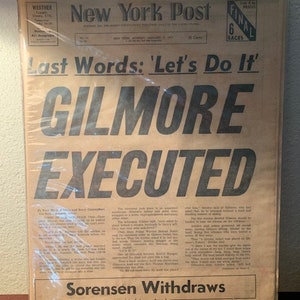 Electric Chair for Gary Gilmore 1974  DEATH penalty