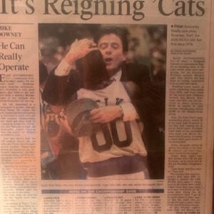 Kentucky WILDCATS basketball Rick Pitino 1994 newspaper original