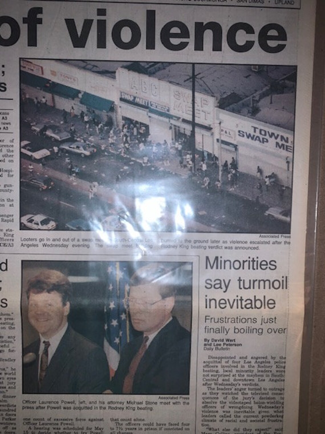 Rodneyu King Riots RODNEY KING Riots Los Angeles Newspaper 1992 - Etsy UK
