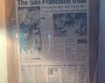 Cincinnati Bengals NFL 1989 Super Bowl San Francisco 49ers Cincinnati Bengals Joe Montana Jerry Rice
