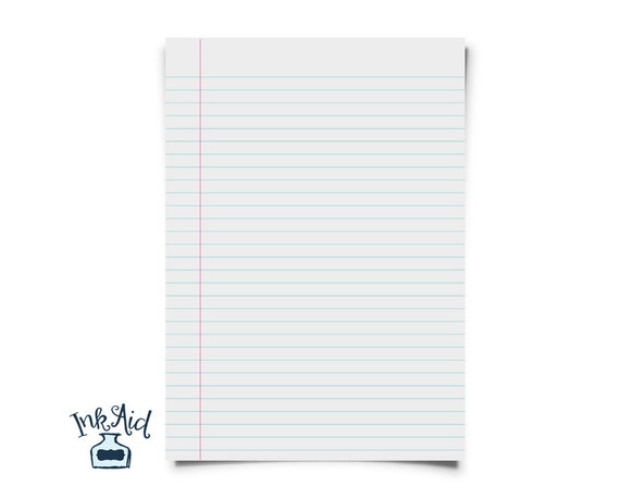 Print Your Own Notebook Paper Wide Rule And College Rule Etsy