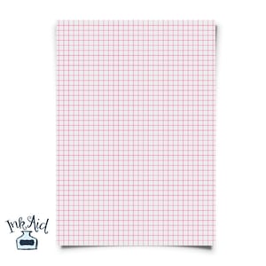 Print Your Own | COLORED GRID Graph Paper | 1/4 inch squares | PDF Format • Purple, Pink, Green, Blue  • Turn Printer Paper into Grid Paper