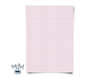 Print Your Own | COLORED GRID Graph Paper | 1/4 inch squares | PDF Format • Purple, Pink, Green, Blue  • Turn Printer Paper into Grid Paper