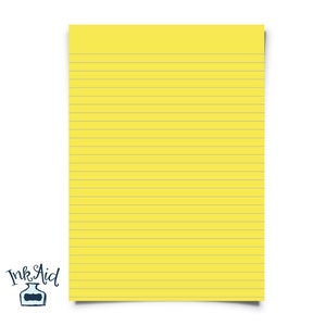Print Your Own | LINED Writing Paper | Wide Rule & College Rule Both Included | Printable PDF Format • Add Journal Lines to Scrapbook Paper