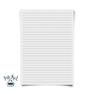 print your own preschool teacher writing paper jumbo 1 5 etsy