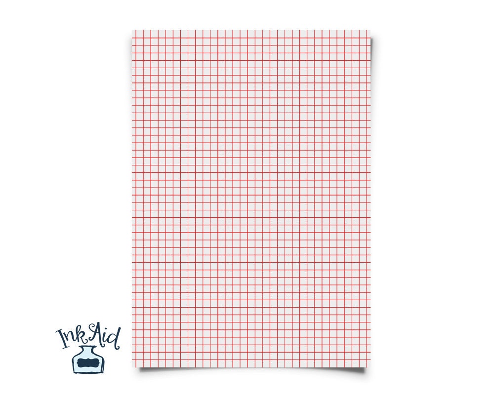 print your own graph grid paper 1 4 inch squares pdf etsy ireland