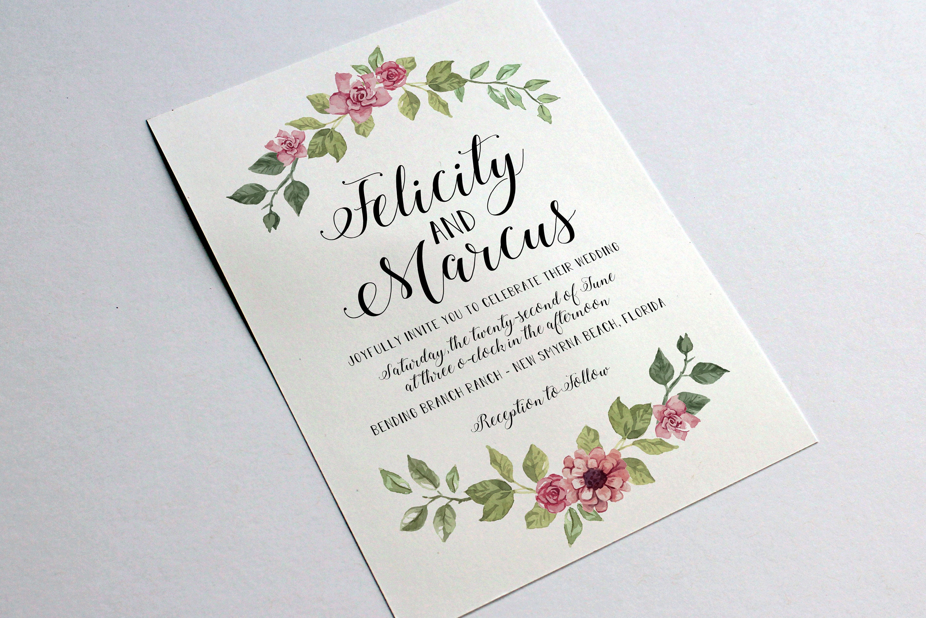 Wedding Invitation Suite RSVP with Meal Choices Details Card | Etsy