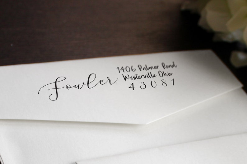 Envelope Address Word Template Printable Return Address Etsy