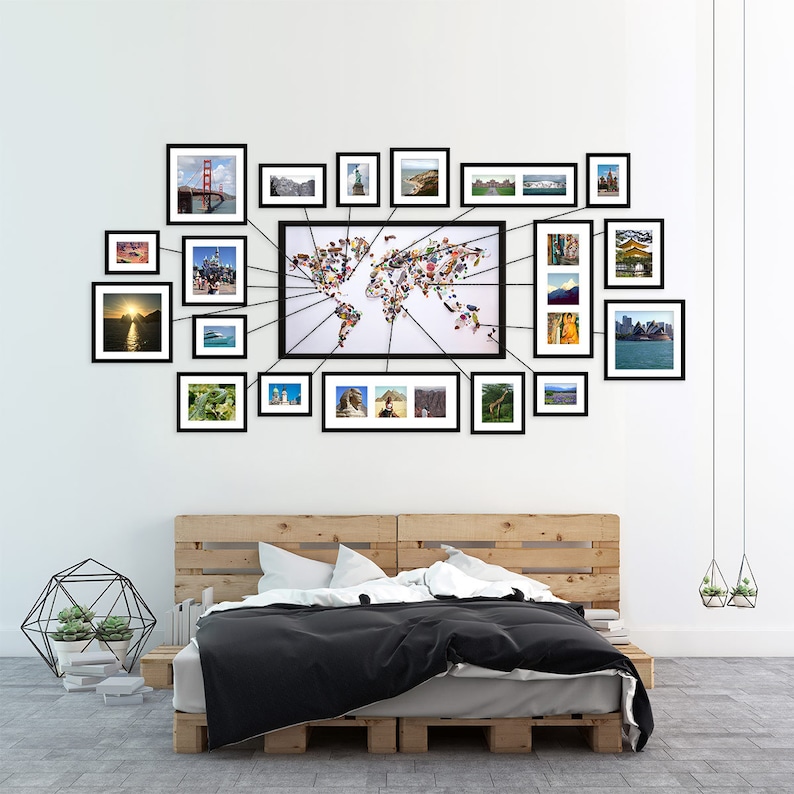 Feathers Seaglass and More World Map Push Pin Board \u2022 Tiny Found Objects Dragonflies