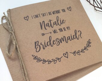 rustic will you be my bridesmaid