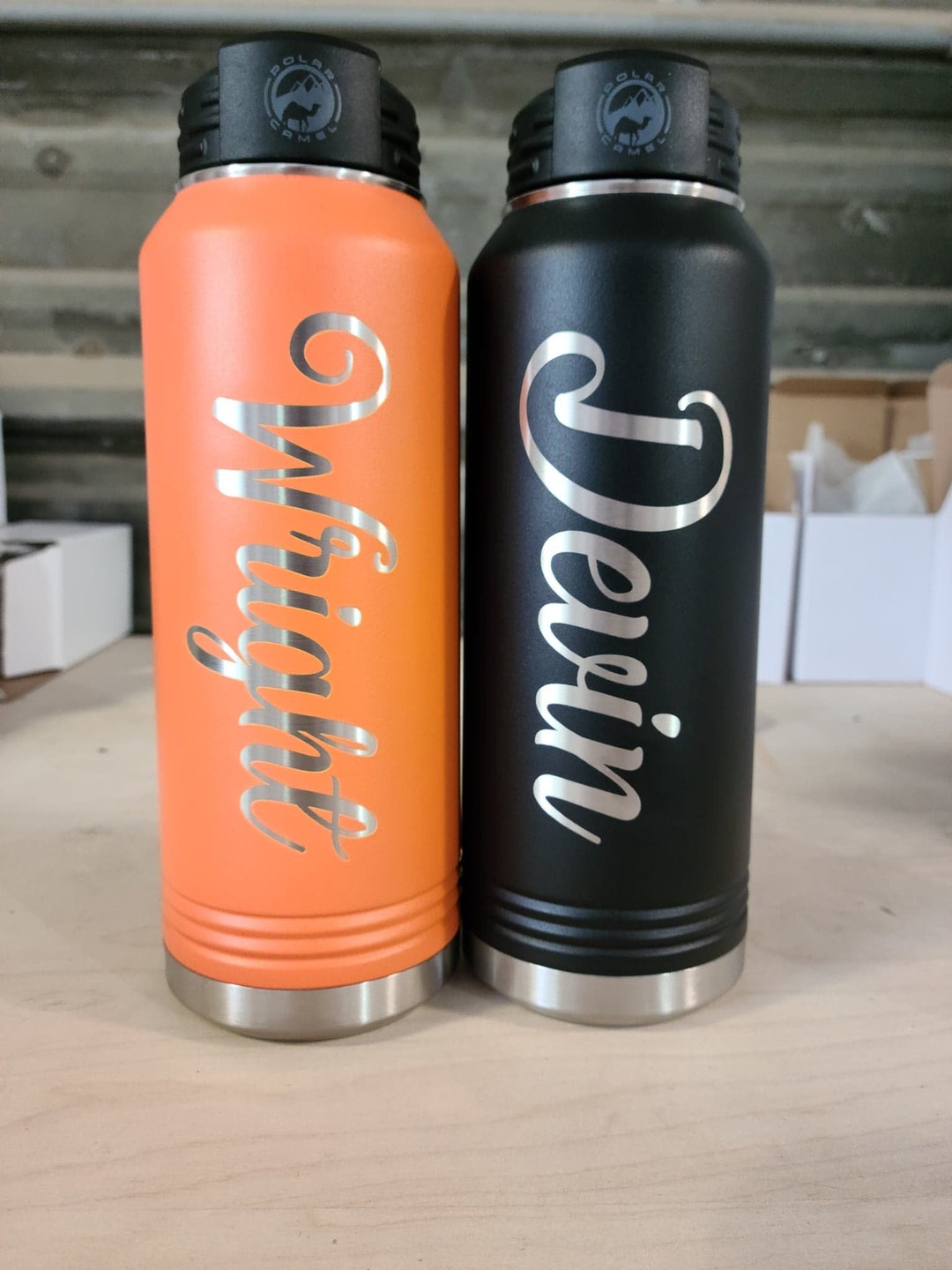 Personalized Water Bottle With Flip Top Straw - Etsy