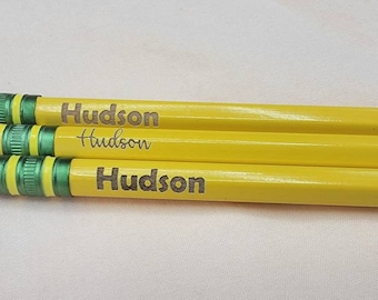 Personalized Back to School Pencils • Ticonderoga pencils • Name pencils• custom engraved pencils for School