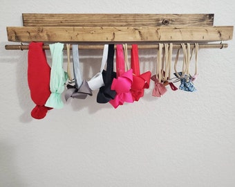 Bow holder• bow holder shelf• jewelry shelf• nursery shelf• Headband holder• baby shower gifts• headband organizer• baby bow organizer•