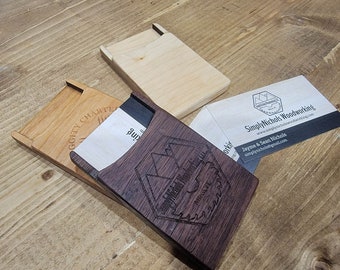 Wooden Business Card Holder SVG File - Digital Cut File - Laser Ready